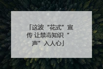 这波“花式”宣传 让禁毒知识“声”入人心