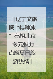 辽宁文旅携“特种冰”亮相北京 多元魅力点燃夏日旅游热情