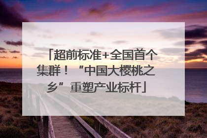 超前标准+全国首个集群！“中国大樱桃之乡”重塑产业标杆