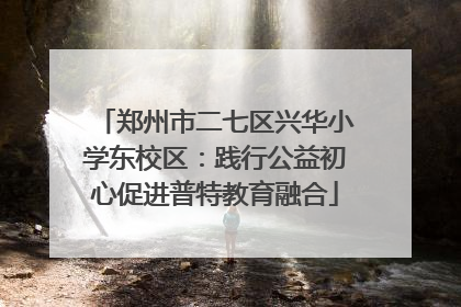 郑州市二七区兴华小学东校区：践行公益初心促进普特教育融合
