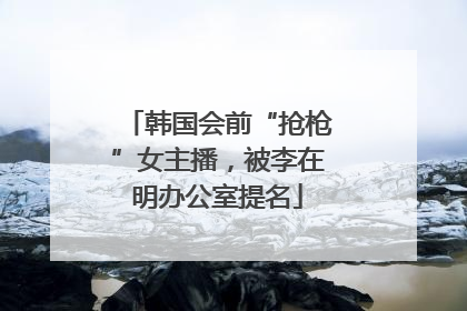 韩国会前“抢枪”女主播，被李在明办公室提名