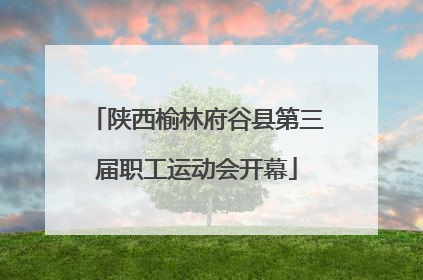 陕西榆林府谷县第三届职工运动会开幕