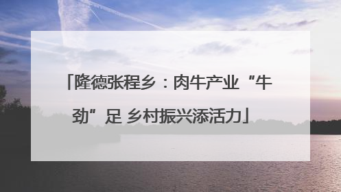 隆德张程乡：肉牛产业“牛劲”足 乡村振兴添活力