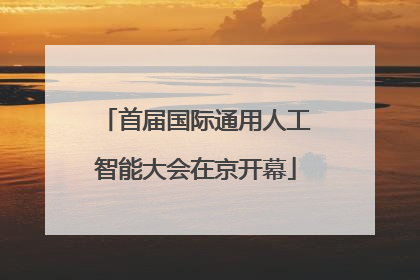 首届国际通用人工智能大会在京开幕