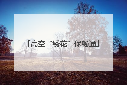 高空“绣花”保畅通