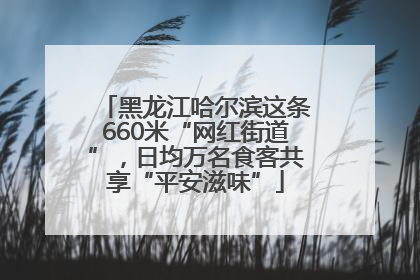 黑龙江哈尔滨这条660米“网红街道”，日均万名食客共享“平安滋味”
