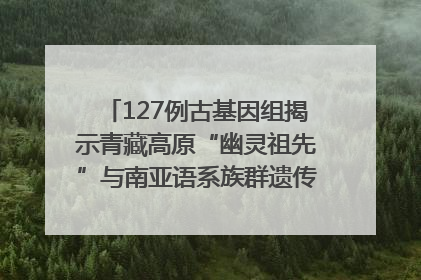 127例古基因组揭示青藏高原“幽灵祖先”与南亚语系族群遗传起源｜封面科考队