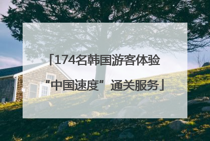 174名韩国游客体验“中国速度”通关服务