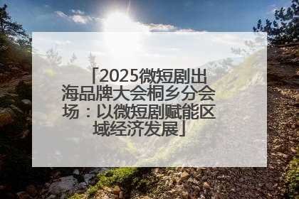 2025微短剧出海品牌大会桐乡分会场：以微短剧赋能区域经济发展