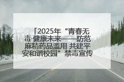 2025年“青春无毒·健康未来——防范麻精药品滥用 共建平安和谐校园”禁毒宣传专题活动在咸宁举行